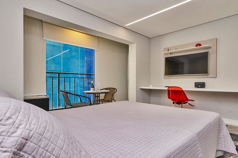 Studio Moderno Piscina Gym e Portaria 24h