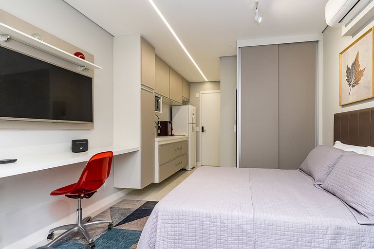 Studio Moderno Piscina Gym e Portaria 24h