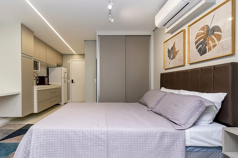 Studio Moderno Piscina Gym e Portaria 24h