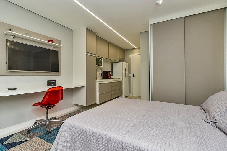 Studio Moderno Piscina Gym e Portaria 24h