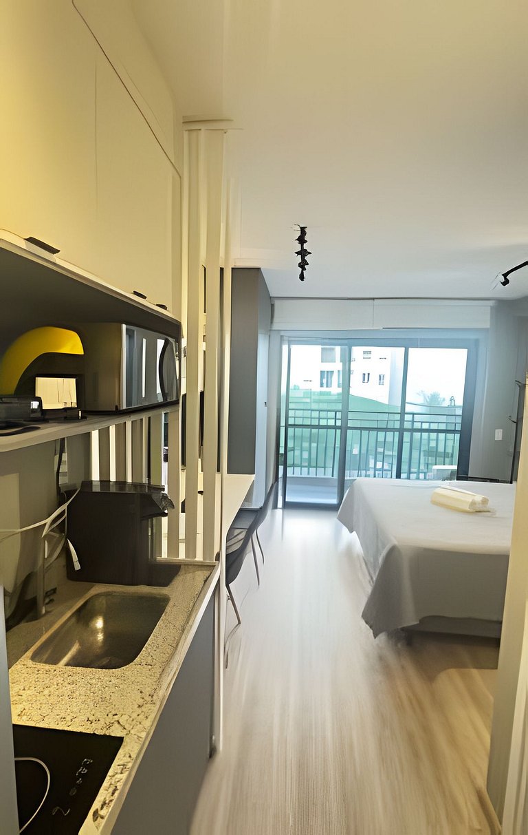 403 - Studio novo, iluminado e super aconchegante