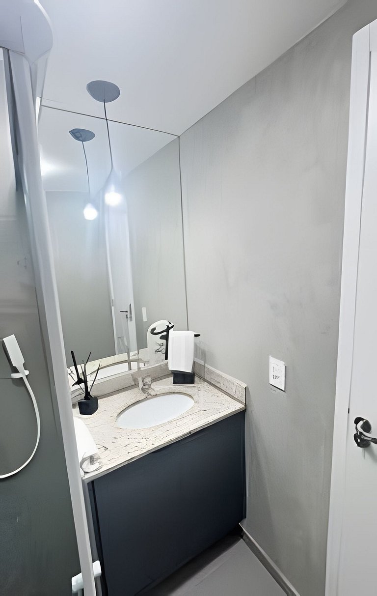 403 - Studio novo, iluminado e super aconchegante