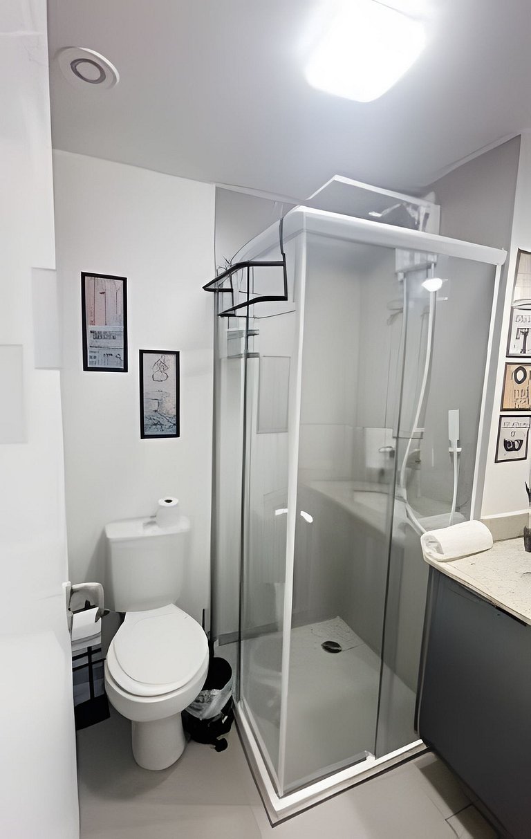 403 - Studio novo, iluminado e super aconchegante