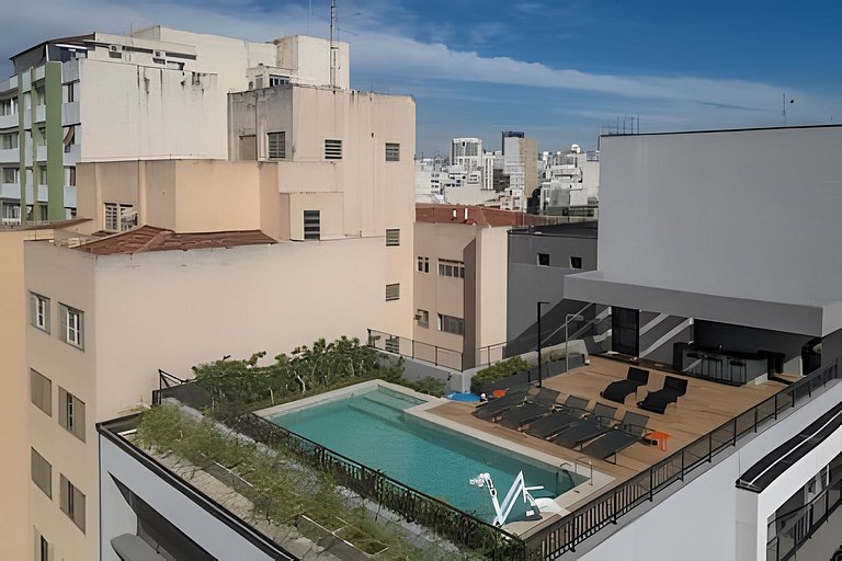 403 - Studio novo, iluminado e super aconchegante