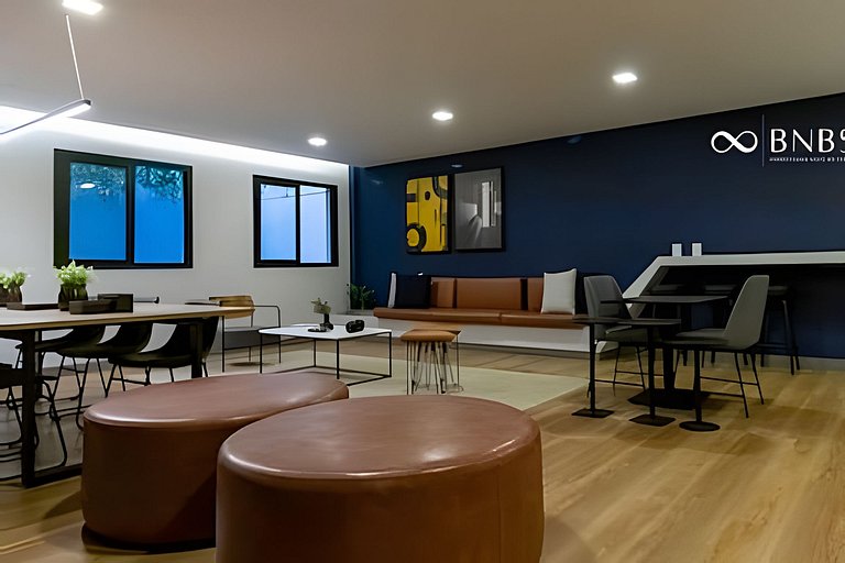 403 - Studio novo, iluminado e super aconchegante